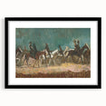 Exotic Riders - Dynamic Modern Art Print of Horsemen by Cyprián Majerník