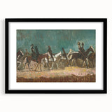 Exotic Riders - Dynamic Modern Art Print of Horsemen by Cyprián Majerník