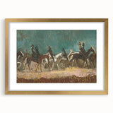 Exotic Riders - Dynamic Modern Art Print of Horsemen by Cyprián Majerník
