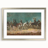 Exotic Riders - Dynamic Modern Art Print of Horsemen by Cyprián Majerník