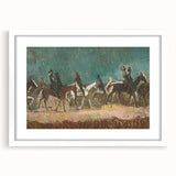 Exotic Riders - Dynamic Modern Art Print of Horsemen by Cyprián Majerník