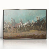 Exotic Riders - Dynamic Modern Art Print of Horsemen by Cyprián Majerník