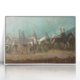 Exotic Riders - Dynamic Modern Art Print of Horsemen by Cyprián Majerník