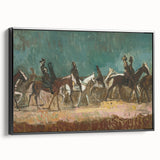 Exotic Riders - Dynamic Modern Art Print of Horsemen by Cyprián Majerník