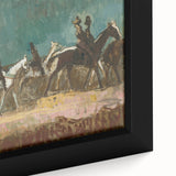 Exotic Riders - Dynamic Modern Art Print of Horsemen by Cyprián Majerník