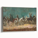 Exotic Riders - Dynamic Modern Art Print of Horsemen by Cyprián Majerník