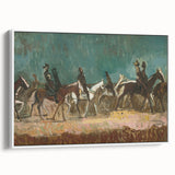 Exotic Riders - Dynamic Modern Art Print of Horsemen by Cyprián Majerník