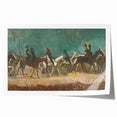 Exotic Riders - Dynamic Modern Art Print of Horsemen by Cyprián Majerník
