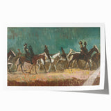 Exotic Riders - Dynamic Modern Art Print of Horsemen by Cyprián Majerník