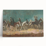Exotic Riders - Dynamic Modern Art Print of Horsemen by Cyprián Majerník