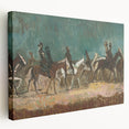 Exotic Riders - Dynamic Modern Art Print of Horsemen by Cyprián Majerník