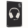 Gamer Headset Art Print – Minimalist Gaming Wall Decor