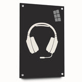 Gamer Headset Art Print – Minimalist Gaming Wall Decor