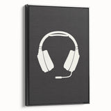 Gamer Headset Art Print – Minimalist Gaming Wall Decor