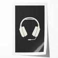 Gamer Headset Art Print – Minimalist Gaming Wall Decor