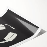 Gamer Headset Art Print – Minimalist Gaming Wall Decor