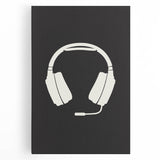 Gamer Headset Art Print – Minimalist Gaming Wall Decor