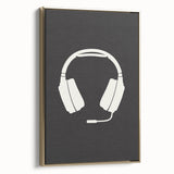 Gamer Headset Art Print – Minimalist Gaming Wall Decor