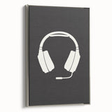 Gamer Headset Art Print – Minimalist Gaming Wall Decor