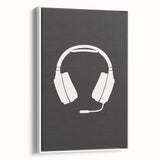 Gamer Headset Art Print – Minimalist Gaming Wall Decor