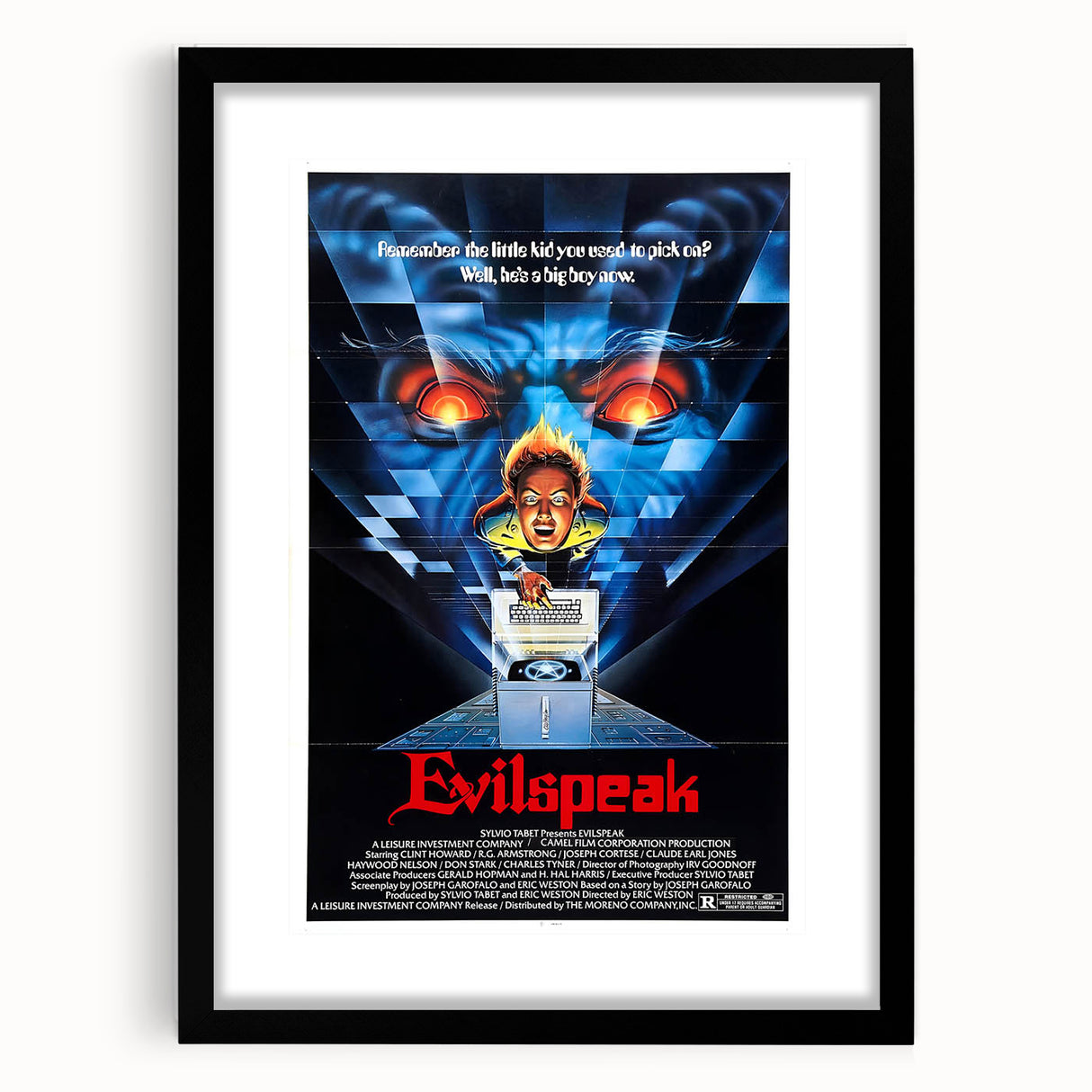 Retro Evilspeak Horror Poster - Vintage 80s Cult Movie Wall Art