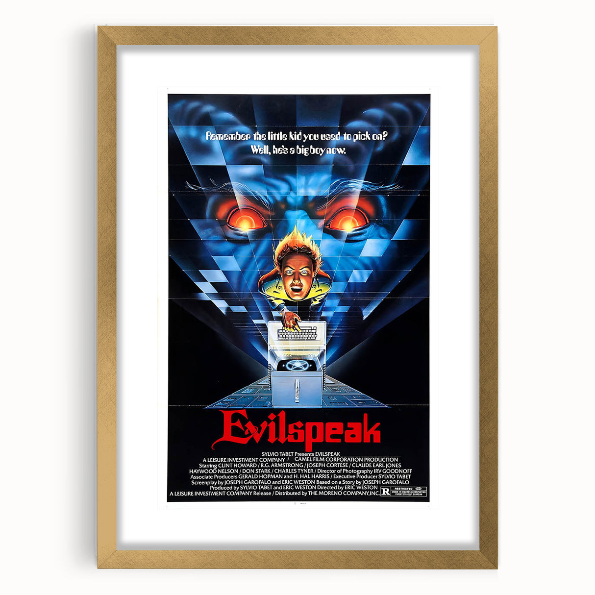 Retro Evilspeak Horror Poster - Vintage 80s Cult Movie Wall Art
