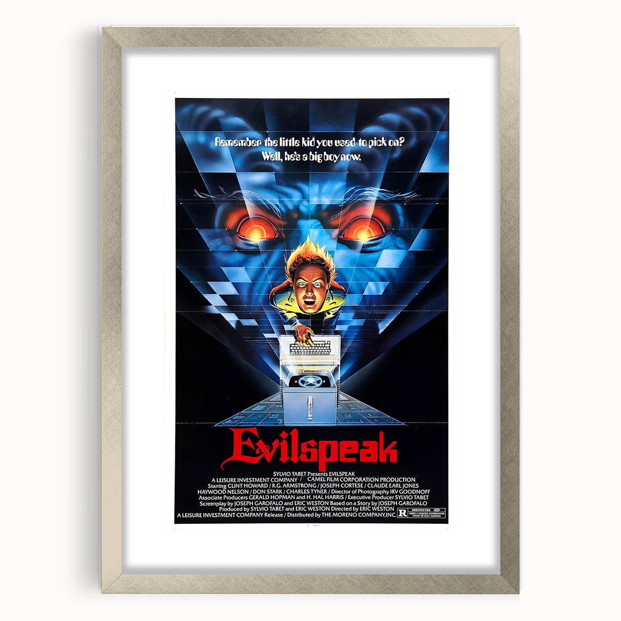 Retro Evilspeak Horror Poster - Vintage 80s Cult Movie Wall Art