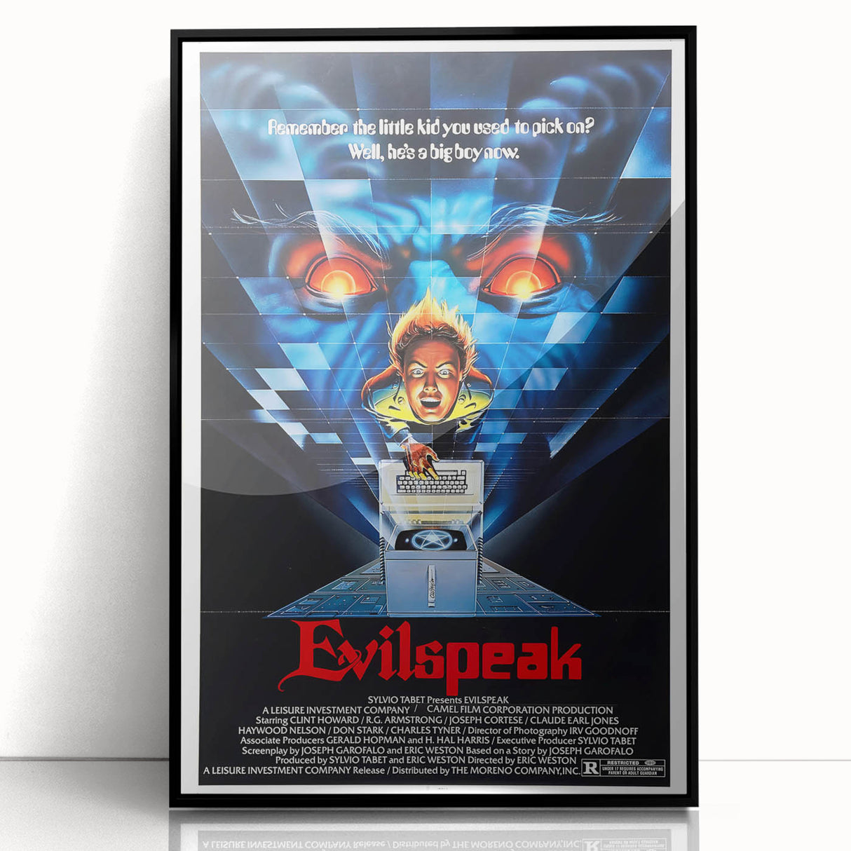 Retro Evilspeak Horror Poster - Vintage 80s Cult Movie Wall Art