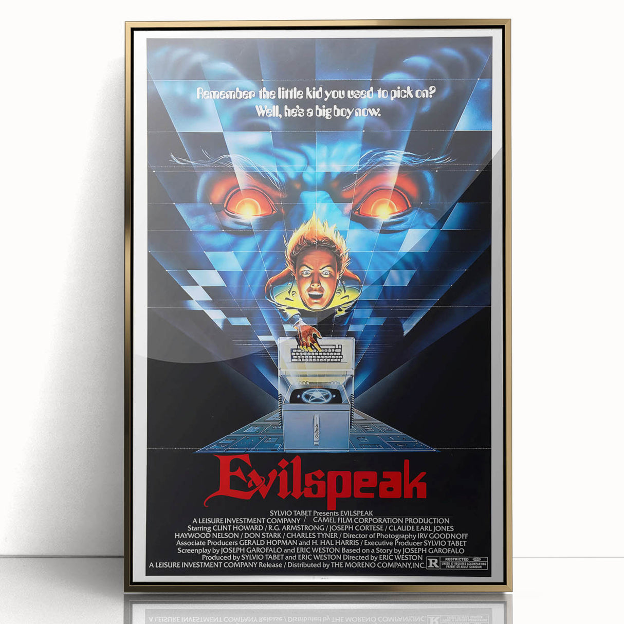Retro Evilspeak Horror Poster - Vintage 80s Cult Movie Wall Art