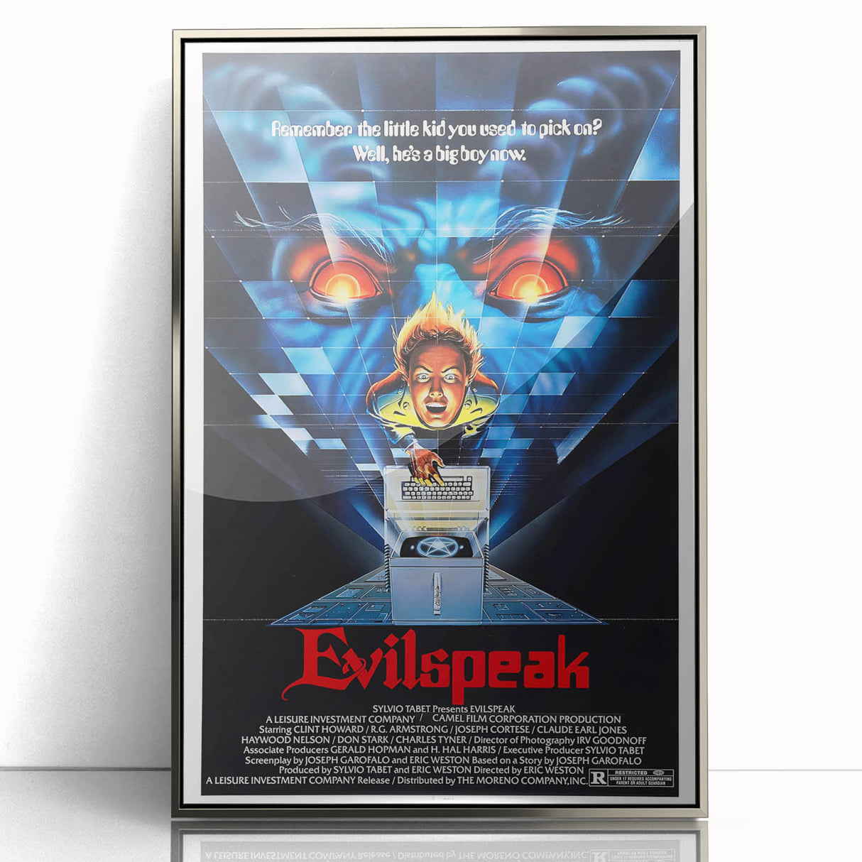 Retro Evilspeak Horror Poster - Vintage 80s Cult Movie Wall Art