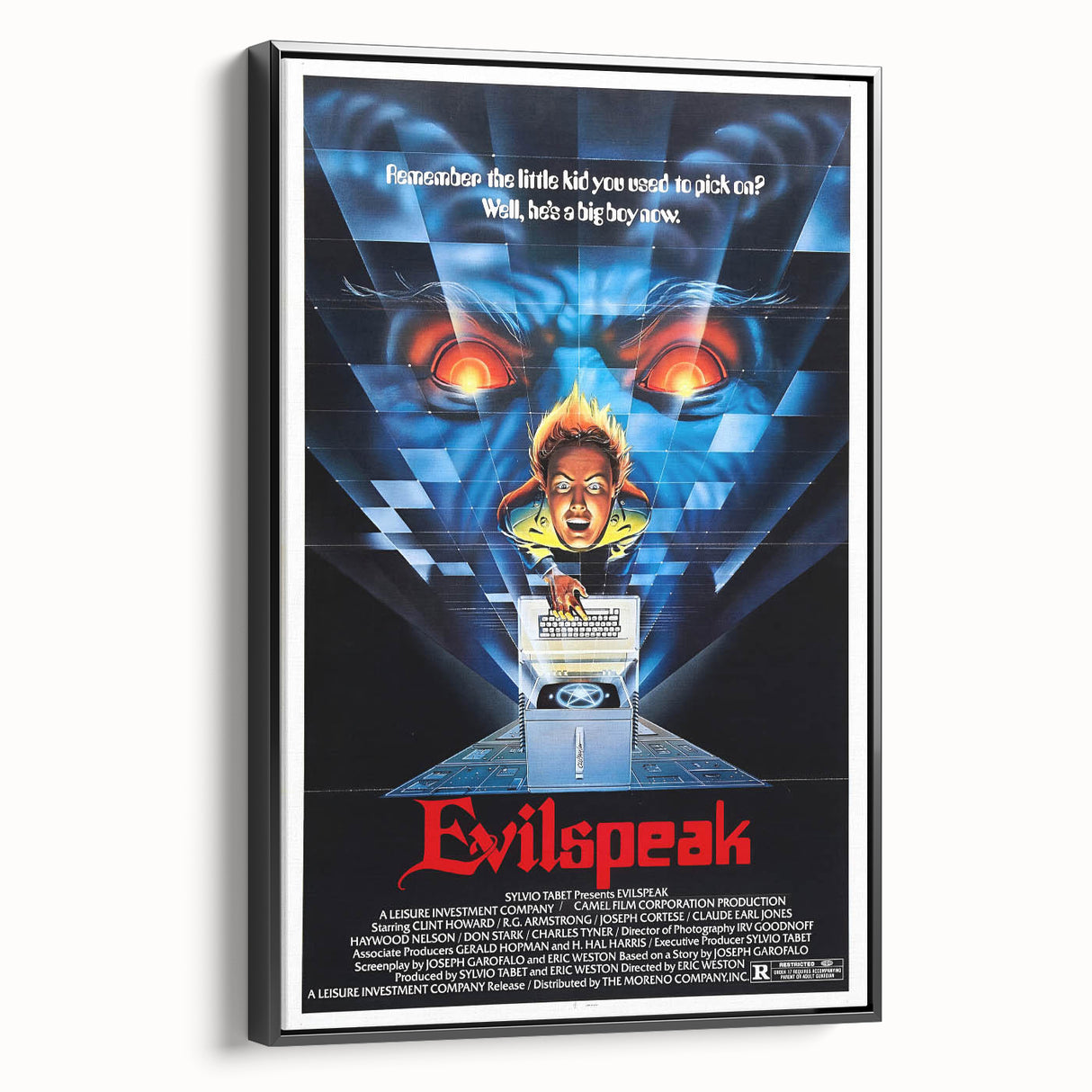 Retro Evilspeak Horror Poster - Vintage 80s Cult Movie Wall Art
