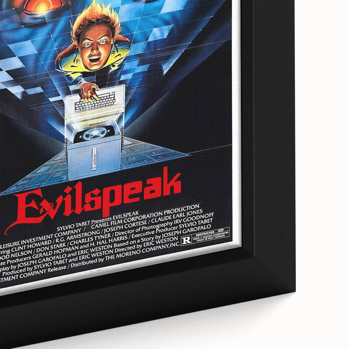 Retro Evilspeak Horror Poster - Vintage 80s Cult Movie Wall Art