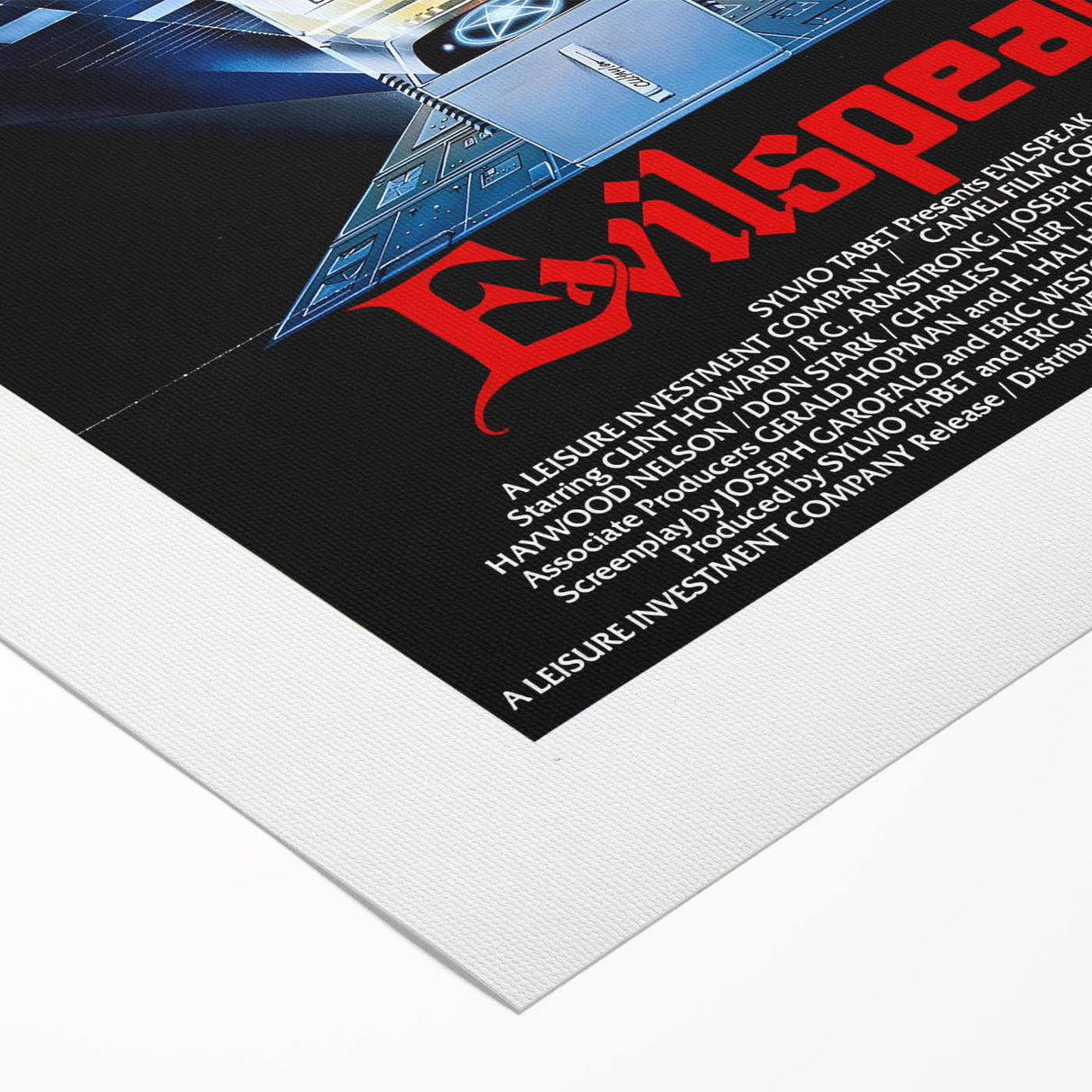 Retro Evilspeak Horror Poster - Vintage 80s Cult Movie Wall Art