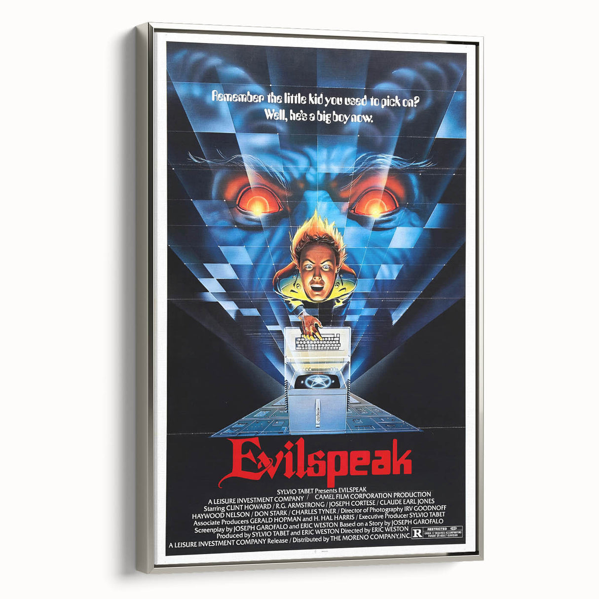 Retro Evilspeak Horror Poster - Vintage 80s Cult Movie Wall Art