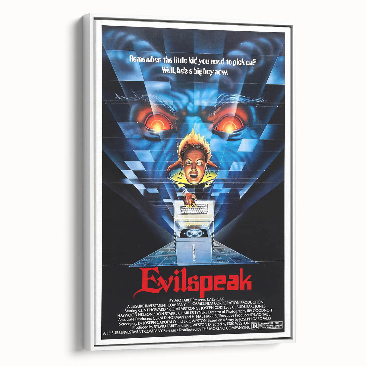 Retro Evilspeak Horror Poster - Vintage 80s Cult Movie Wall Art