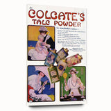 Vintage Colgate Talc Powder Poster - Classic Retro Ad Art