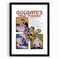 Vintage Colgate Talc Powder Poster - Classic Retro Ad Art