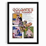 Vintage Colgate Talc Powder Poster - Classic Retro Ad Art
