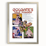 Vintage Colgate Talc Powder Poster - Classic Retro Ad Art