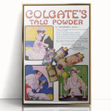 Vintage Colgate Talc Powder Poster - Classic Retro Ad Art