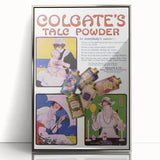 Vintage Colgate Talc Powder Poster - Classic Retro Ad Art