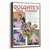 Vintage Colgate Talc Powder Poster - Classic Retro Ad Art