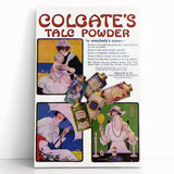 Vintage Colgate Talc Powder Poster - Classic Retro Ad Art