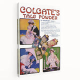 Vintage Colgate Talc Powder Poster - Classic Retro Ad Art