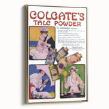 Vintage Colgate Talc Powder Poster - Classic Retro Ad Art