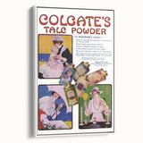 Vintage Colgate Talc Powder Poster - Classic Retro Ad Art