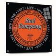 Bad Company Live 1977-1979 Poster – Retro Rock Wall Art