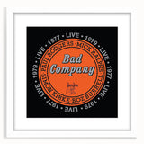 Bad Company Live 1977-1979 Poster – Retro Rock Wall Art