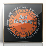 Bad Company Live 1977-1979 Poster – Retro Rock Wall Art