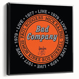 Bad Company Live 1977-1979 Poster – Retro Rock Wall Art